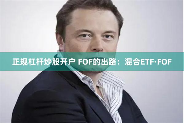 正规杠杆炒股开户 FOF的出路：混合ETF·FOF