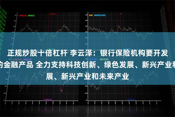 正规炒股十倍杠杆 李云泽：银行保险机构要开发适配性强的金融产品 全力支持科技创新、绿色发展、新兴产业和未来产业