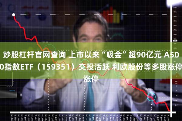 炒股杠杆官网查询 上市以来“吸金”超90亿元 A500指